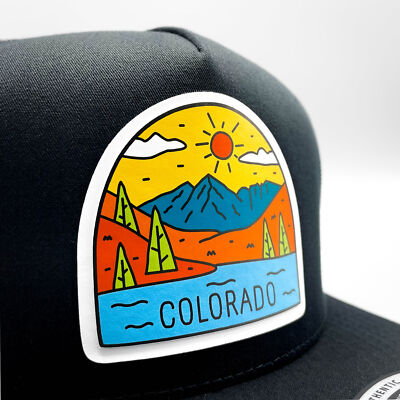Colorado Mountain Trucker Hat, Artist Colorado Landscape  display picture 1