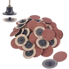 50mm 2"  Sanding Disc RType Roll Lock Surface Grinding Discs with  1/4''  Holder