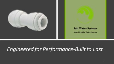 John Guest RO Straight Union Connector Water Fitting (1/4'' QC x 1/4'' QC)
