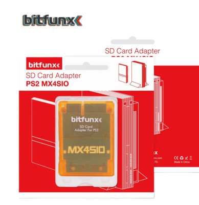 Bitfunx PS2 MX4SIO Micro SD, SD Karten Adapter Playstation 2 Memory Card