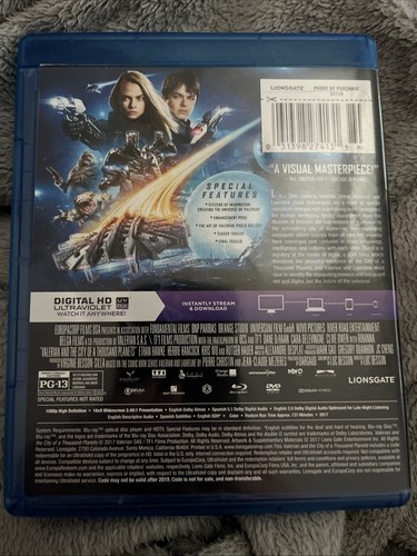 Valerian and the City of A Thousand Planets Bluray + DVD. - 第 2/7 張圖片