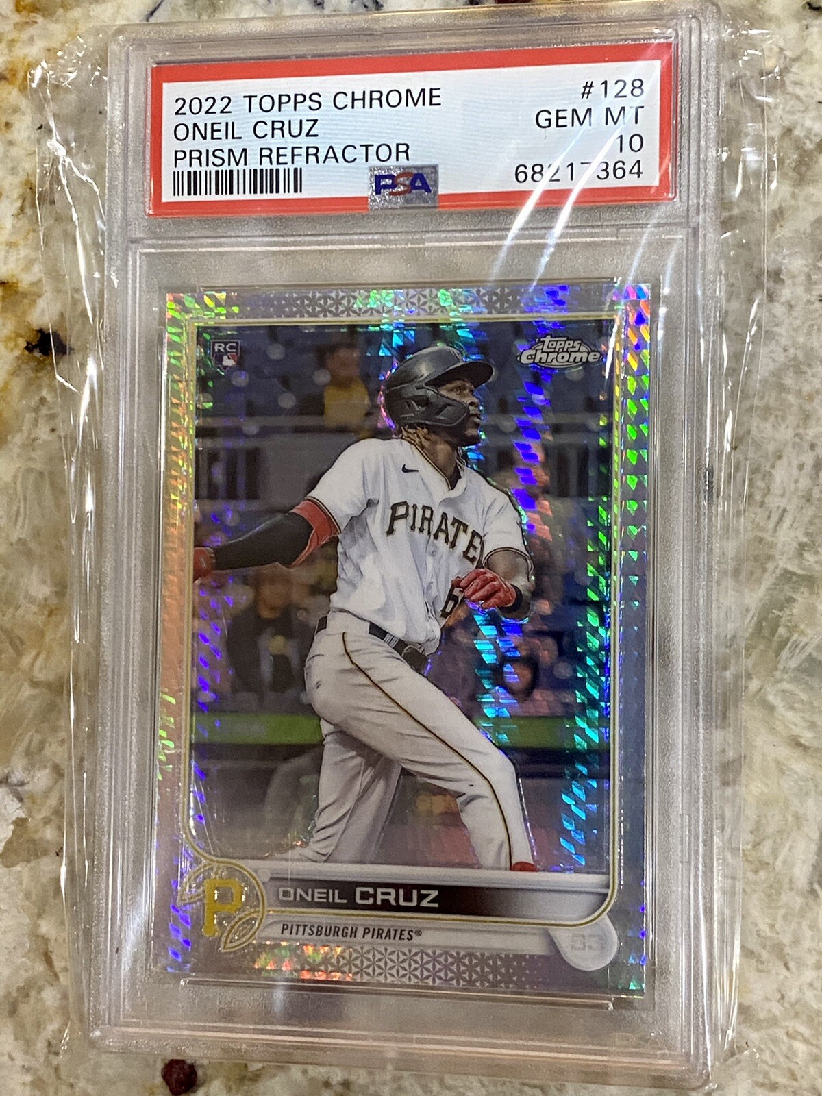 🔥ONEIL CRUZ 2022 Topps Chrome Prizm Refractor #128 PSA 10 Rookie RC Prism ⚾️