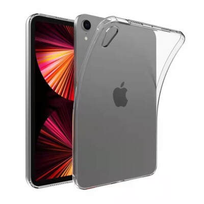 For iPad mini 6th Gen 2021 8.3'' Shockproof Slim Soft TPU Clear Back Case Cover
