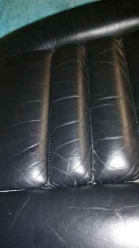 94-98 FORD MUSTANG SVT COBRA BLACK LEATHER REAR BACK SEAT UPPER CUSHION RIGHT RH - Picture 3 of 5