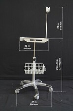 Gas Spring varieble Height EKG Cart Welch-Allyn CP100 cable arm, device cups