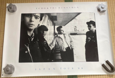 Echo & the Bunnymen Japan Tour 1988 Official Original Poster B2 