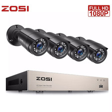 ZOSI 8CH 1080P DVR 3000TVL CCTV Camera Home Security System Kit Outdoor 2MP HD