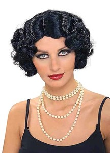 black 1940s wig
