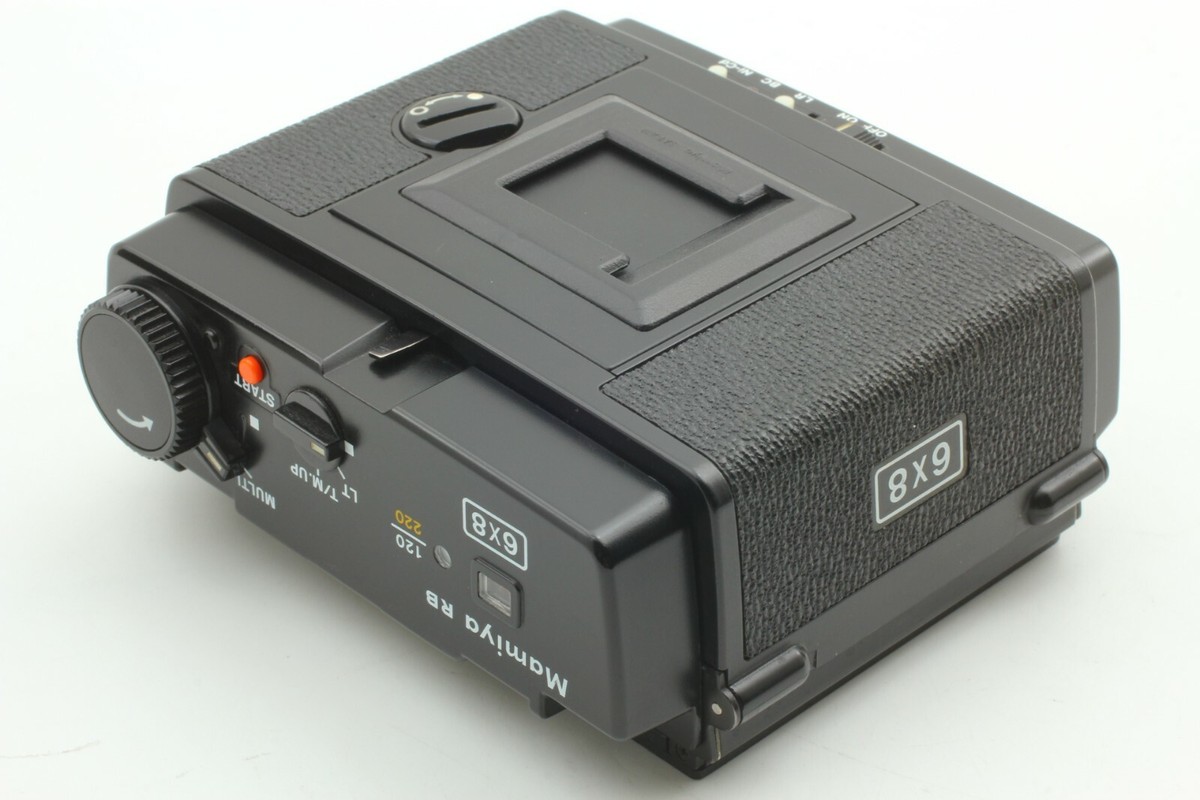 マミヤ Mamiya RB67 6x8 Motorized 120 220 MINT】 Mamiya RB67 120 220 6x8 Motorized Film Back For Pro