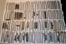 Large Lot Of Approx 256 Pieces HO Train Track - Straight Curve Some Switches