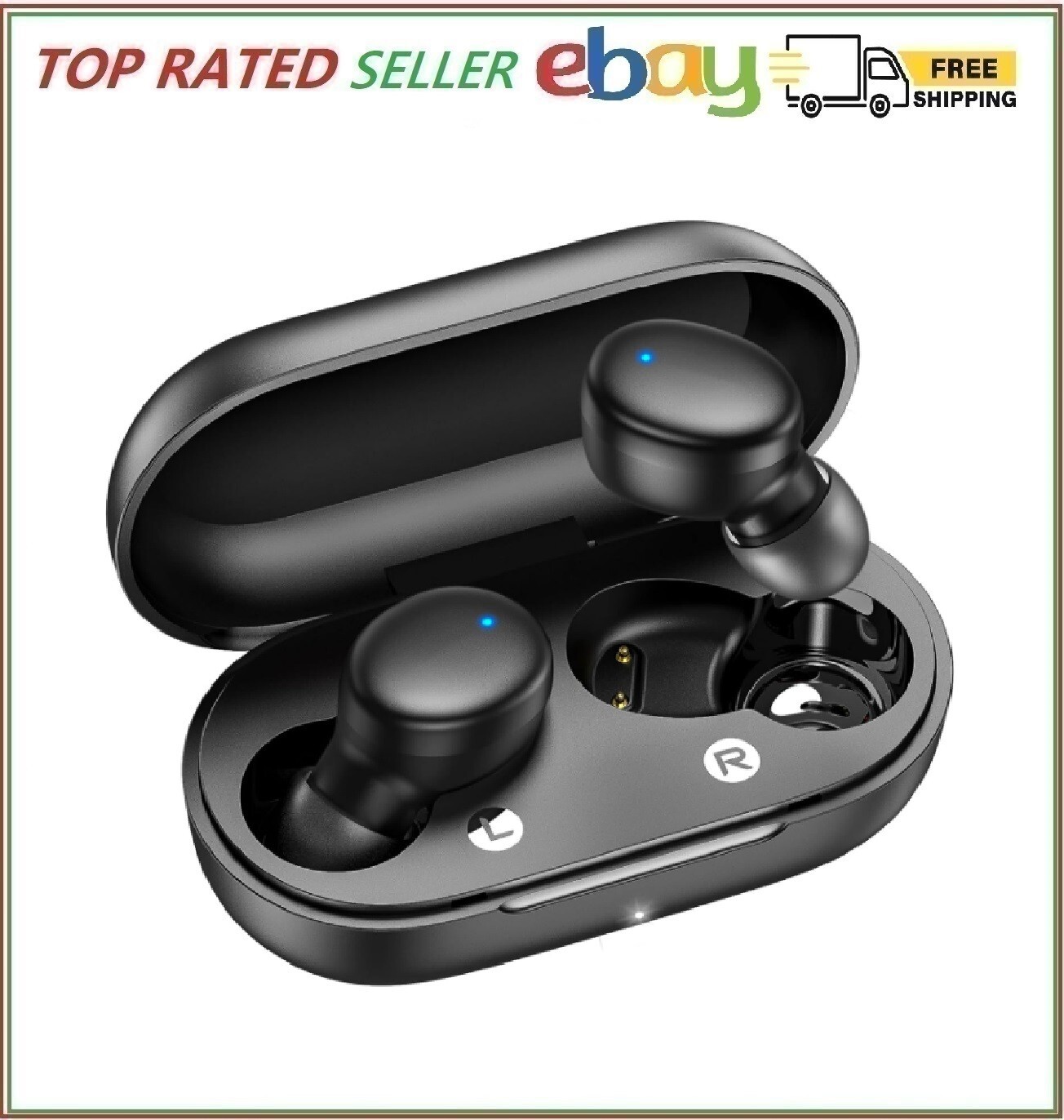 Wireless Earbuds Bluetooth 5.3 Lightweight In-Ear Headphones with Deep Bass Sound-image