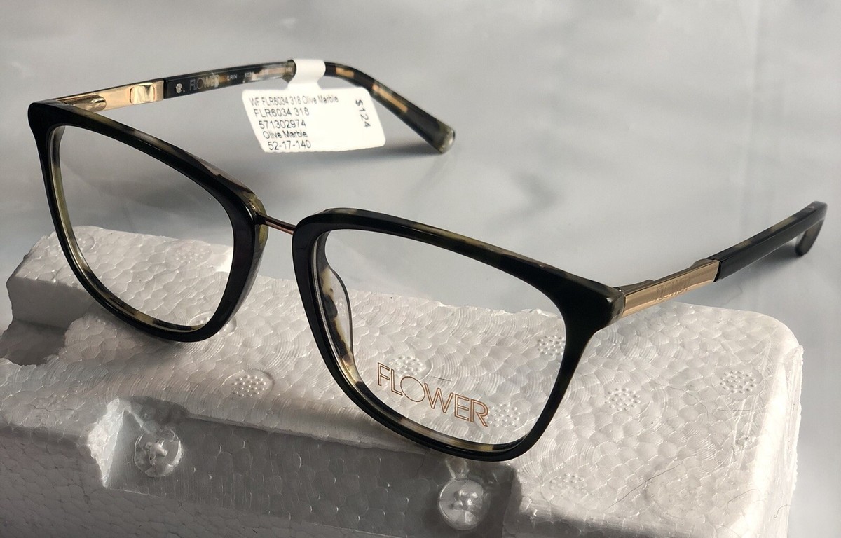 Flower Drew Barrymore Erin 6034 Marble 52-17-140 Women Frame (BUY