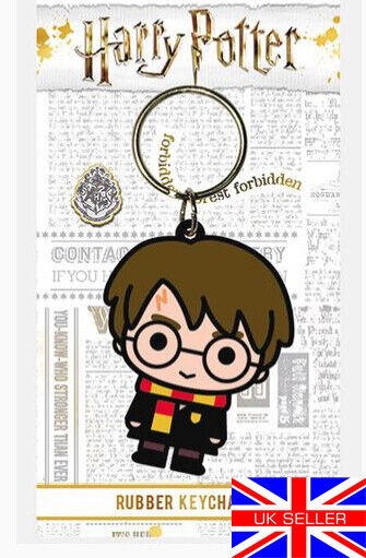 Official Harry Potter & Friends Chibi Rubber Keyring Keychain Free UK delivery