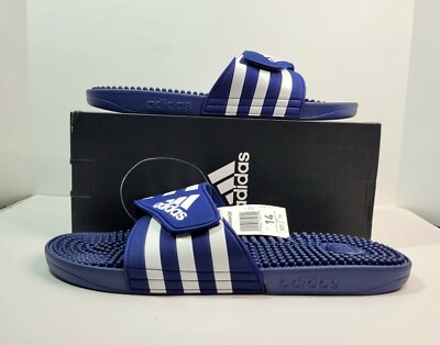 NWB ADIDAS Mens ADISSAGE Slip on Pool Slides Sandals Navy 