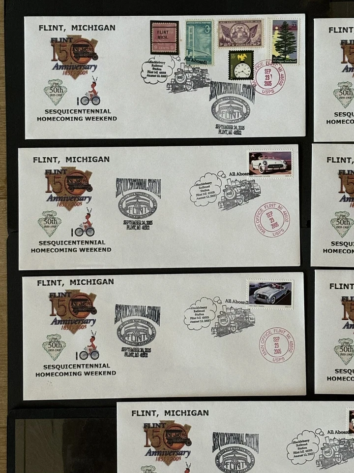 63015 2005 Set Of 7 Cover Limited signature? of Designer? Flint Michigan 50th - Image 4 of 4