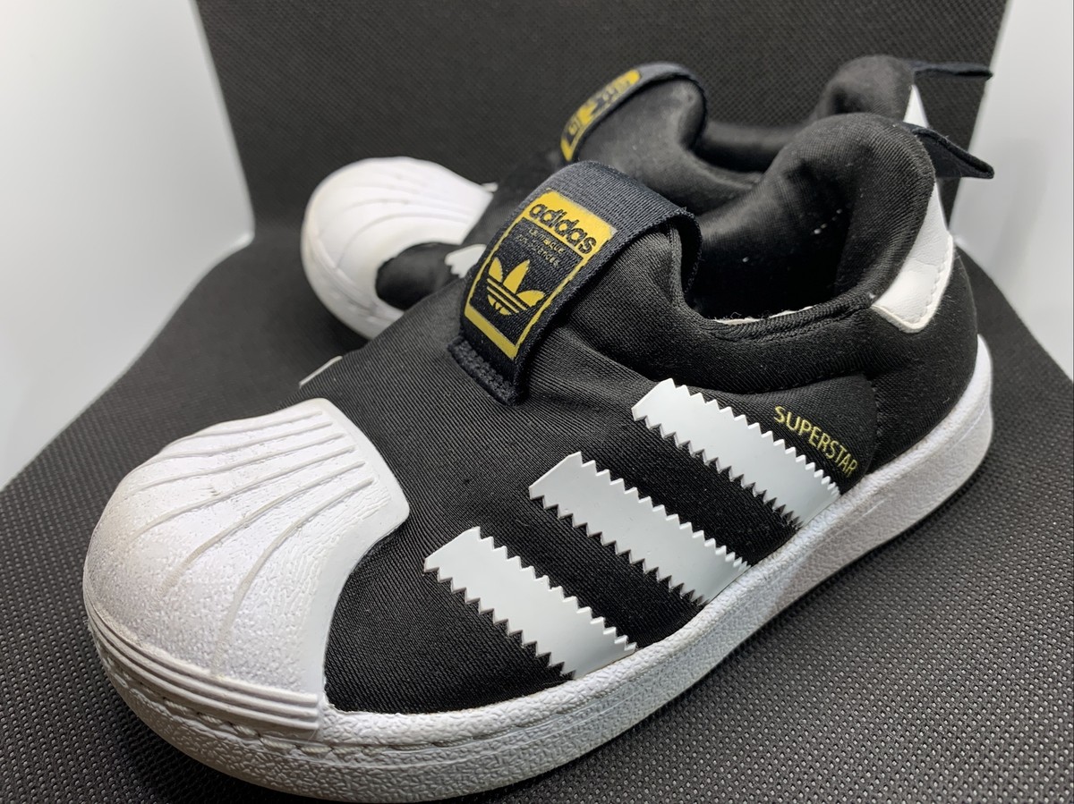 Adidas Originals Superstar 360 Toddler Infant Baby Slip On Shell Toe Shoes  Sz 8K | eBay