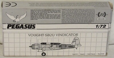 Pegasus #3004 Vought SB2U Vindicator 1:72 Scale Open Box - NOS