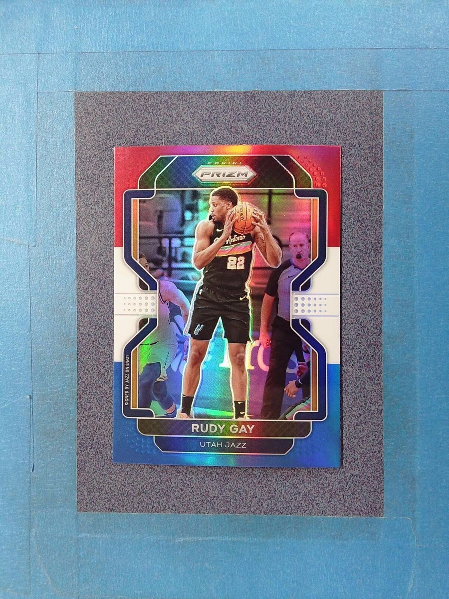 2021-22 Prizm RUDY GAY #241 Red White Blue Utah Jazz @QP35 | eBay