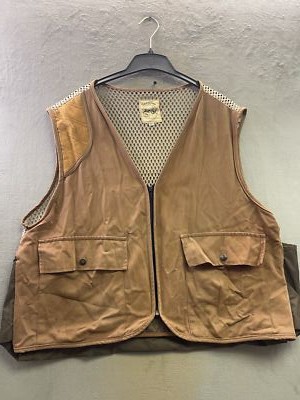 Vintage Sportline sportswear Brown Pocket Fishing Vest XL Made in USA