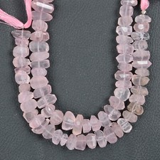 34 Pieces Rose Quartz gemstone Beads Tumble 9-12 MM Beads Jewelry Making Beads