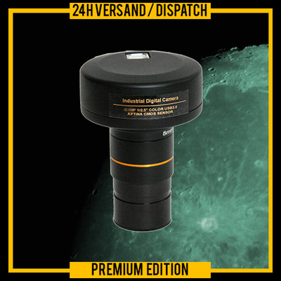DIGITALE TELESKOPKAMERA USB (5.0 MP) 1,25'' ANSCHLUSS OKULAR MOND STERNE TC3
