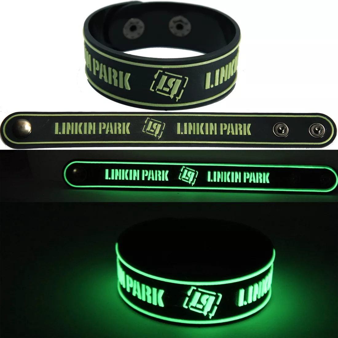 LINKIN PARK NEW Bracelet Wristband gg22 Glow in the Dark
