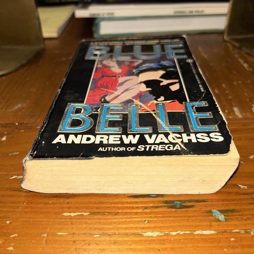 Andrew Vachss 1990 1st Signet print paperback BLUE BELLE F22 - Picture 2 of 13