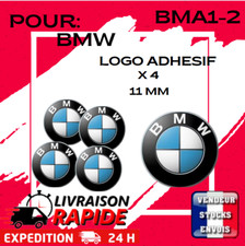 4 Logo Stickers Clé Clefs BMW 11 mm Emblème Autocollant Voiture