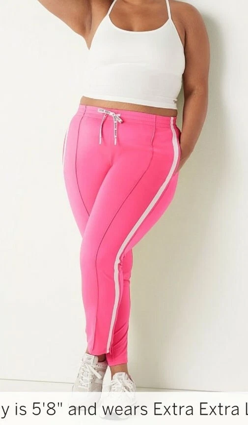 XXL Victoria Secret PINK Track Pant Gym V.S. Womens Capri Pink 2X Plus Size