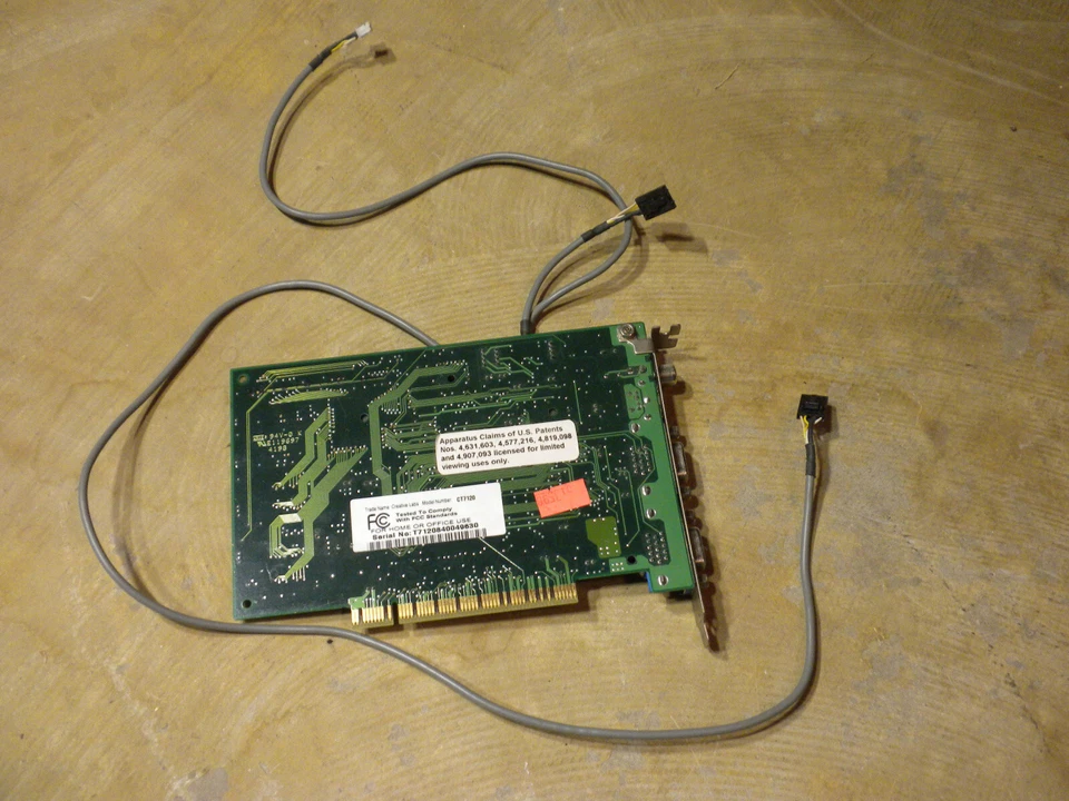 Computer 1997 Creative Labs CT7120 PC-DVD Dxr2 Video Decoder Decoding Board Card - Image 2 of 4