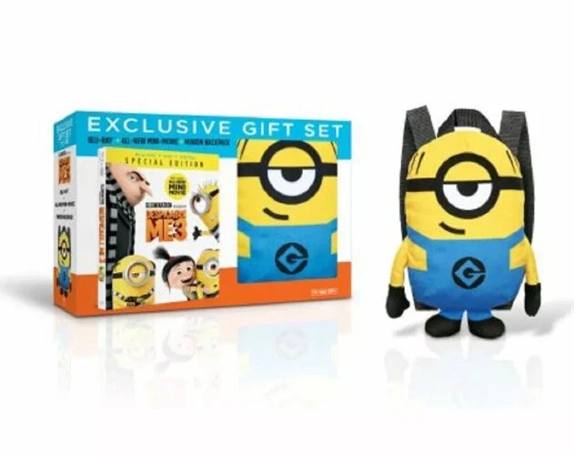 Despicable ME 3 DVD Movie Gift Set Blu Ray Digital with Minion