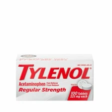 TYLENOL Regular Strength Acetaminophen 325mg - 100 Tablets