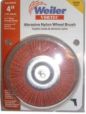 Weiler Vortec Pro 36434 Wire Wheel Brush, 4" Dia,  Abrasive Nylon. LOT OF 2 NEW