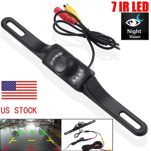 Car Backup Camera Reverse Rear View Parking Night Vision Waterproof CMOS 7 LED - Picture 21 of 21
