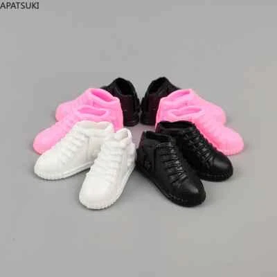APATSUKI 5Paare/Los Stern Flache Schuhe für Barbie Puppen Plastik Mix Farbe flache Schuhe
