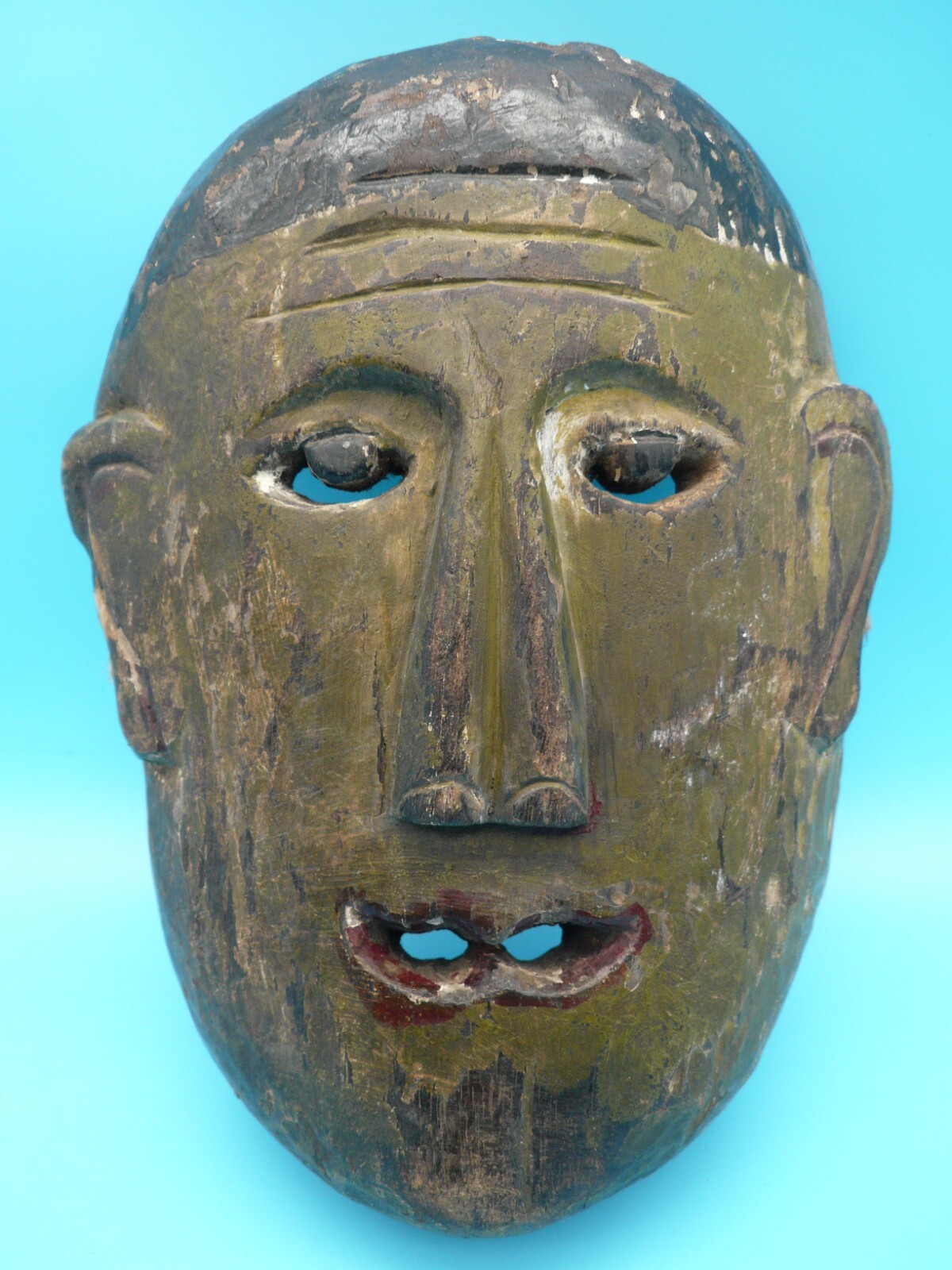 Ancien masque Népal/ Bouthan en bois