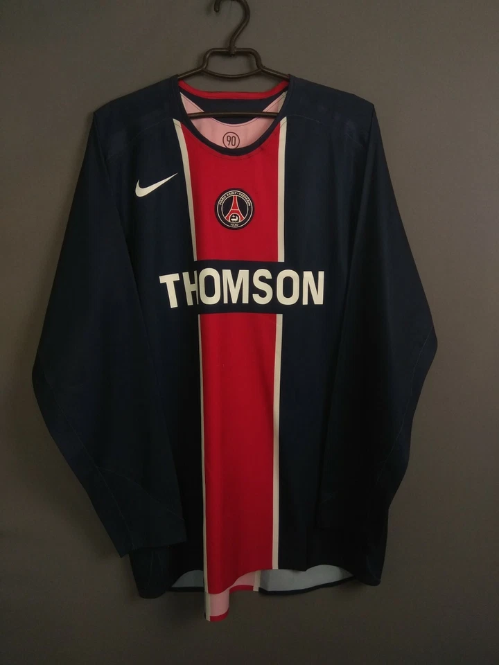 Camiseta Paris Saint Germain Auténtica 2005 2006 Talla XL Camiseta Nike ig93 Foto 2 de 4