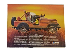 1981 Jeep CJ Laredo Red A Man and His Legend print ad
