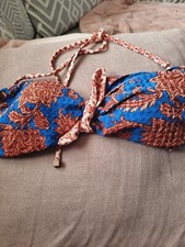 WOMENS NEW M S BIKINI bandeau top SIZE 14 BNWT