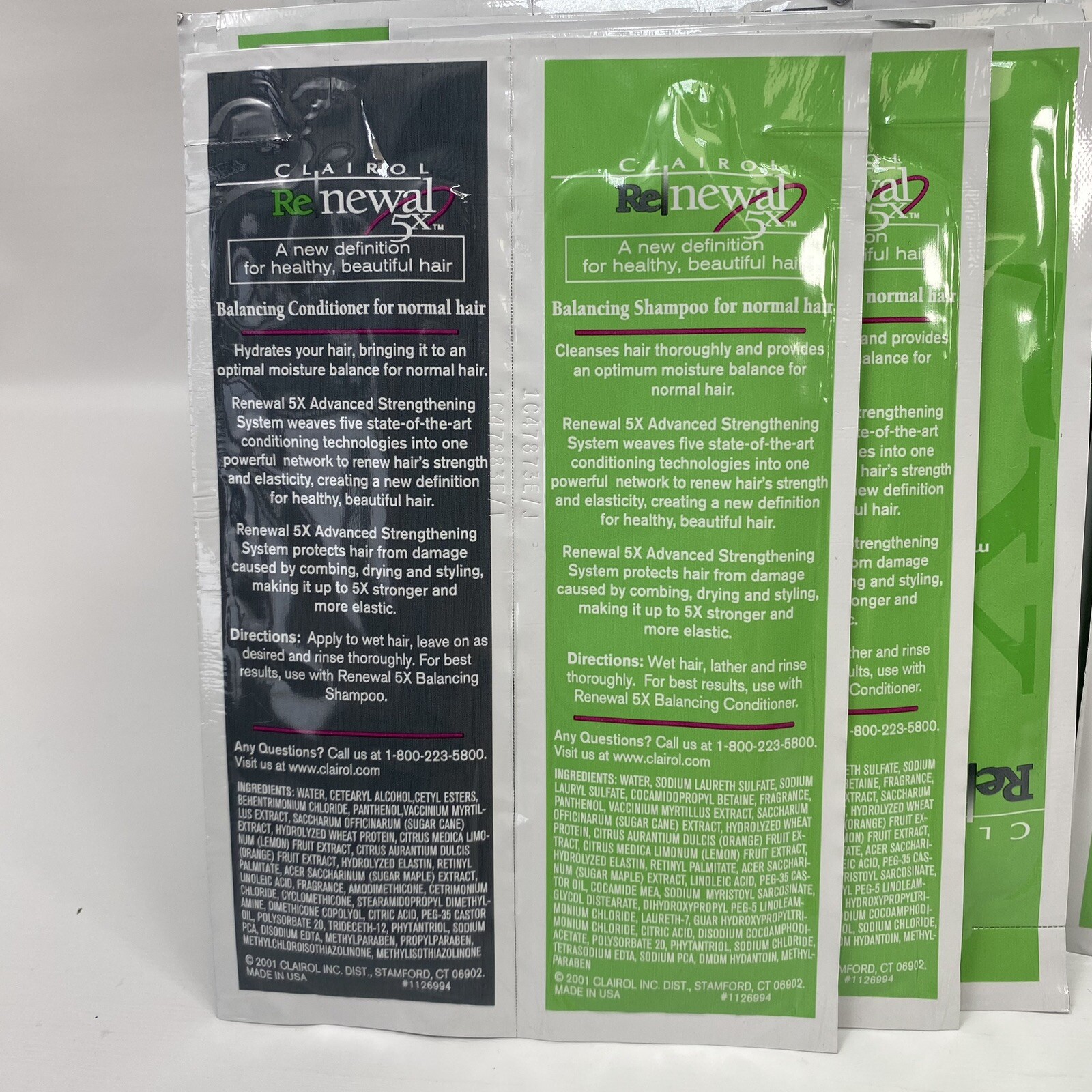 165 Clairol Daily Renewal 5X Balancing Shampoo & Conditioner Sample