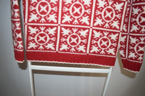 Yves Saint Laurent Vintage Embroidered Logo Sweater Knit Wool Mock Neck Size M - Picture 8 of 8