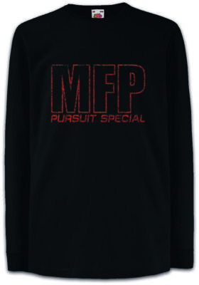 PURSUIT SPECIAL Kinder Langarm T-Shirt Mad Main Force Patrol Max Symbol Polizei