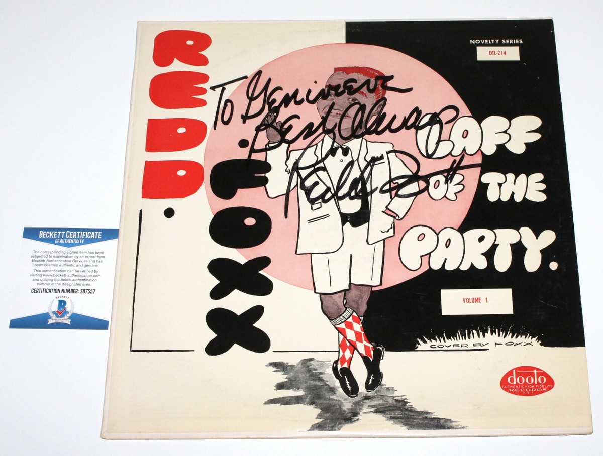 REDD FOXX SIGNED 'LAFF OF THE PARTY' RECORD ALBUM LP COMEDIAN