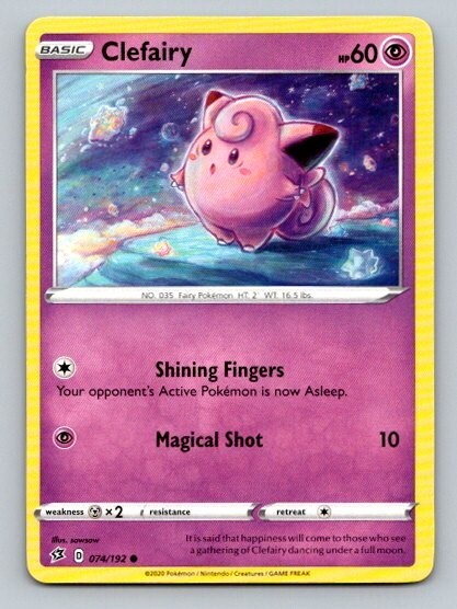 2020 Pokemon Card Rebel Clash Clefairy 74/192