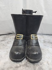 Rare Vintage Santa's Boots Christmas Tree Stand Santa Claus Aprrox 12" high