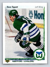 1990-91 Upper Deck - Dave Tippett #270 Hartford Whalers Hockey Card