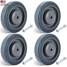 Shopping Cart Wheels Replacement  4 Pack Shopping Cart Caster, 5-Inch Diameter