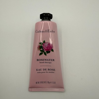 Crabtree & Evelyn Rosewater Hand Therapy Cream 3.5 0z New & Sealed (D-87)