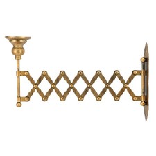 JY Extendable Taper Candle Holder Iron Vintage Metal Wall Candle Sconce