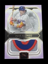 PETE ALONSO 2024 Topps Definitive Collection Jumbo Relic Patch Purple /5